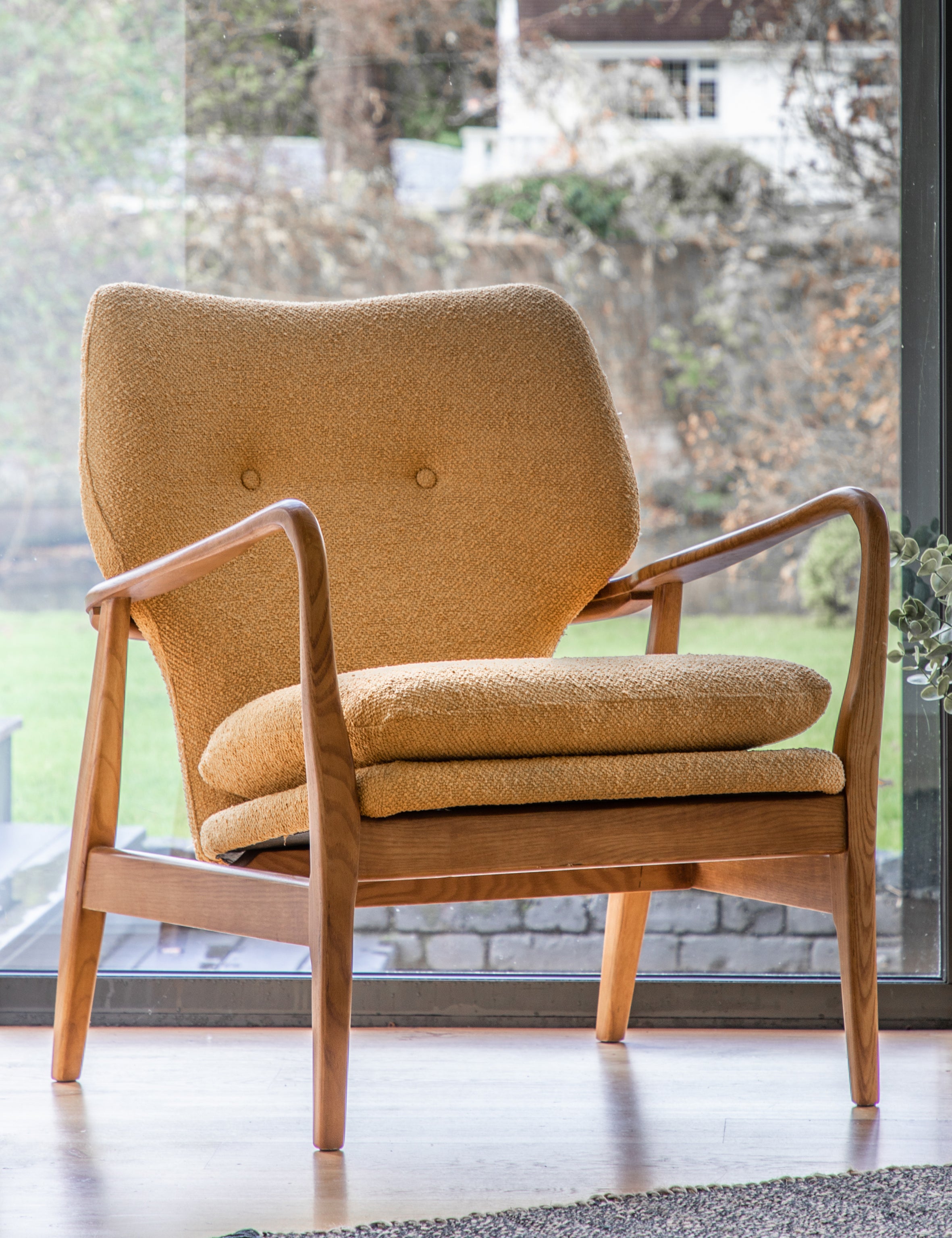 Karlstad Mustard Armchair The Den & Now
