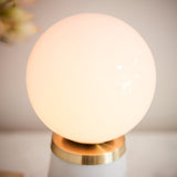 Marble & Brushed Gold Table Lamp
