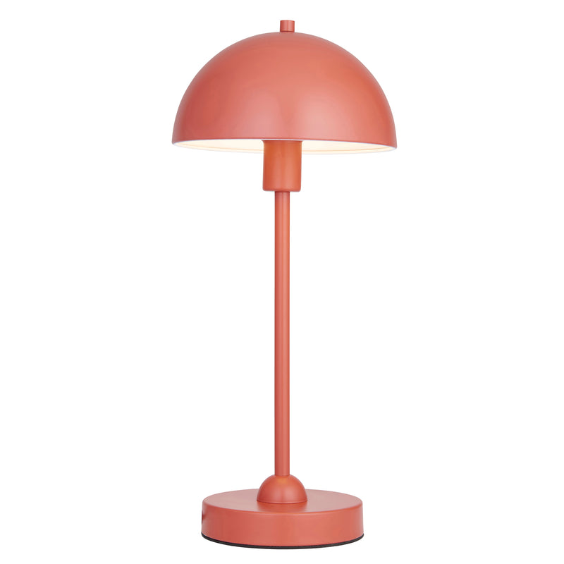 Matt Pink Dome Table Lamp
