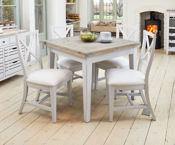 Nordic Grey Square Extending Dining Table