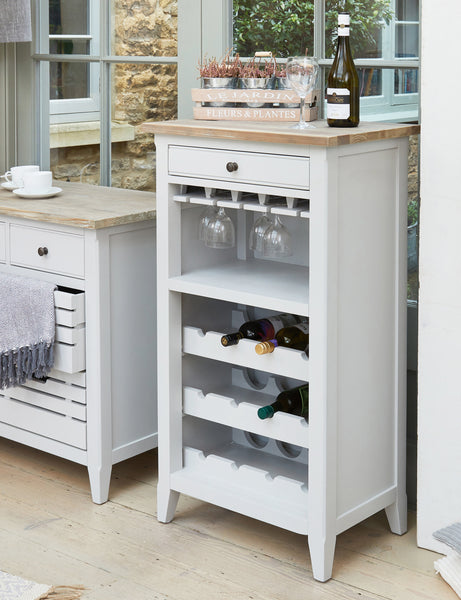 Grey wine rack cabinet outlet