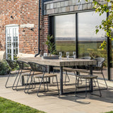 Odense Industrial Outdoor Dining Chairs (Pair)