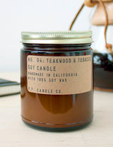 P.F. Candle Co. No. 04 Teakwood & Tobacco Soy Candle