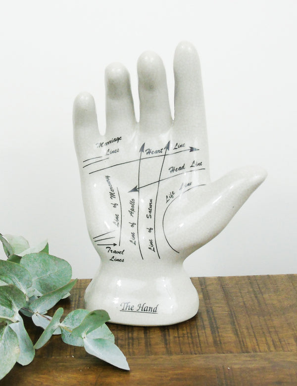 Palmistry Phrenology Hand Ornament