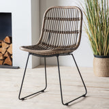 Rattan Natural Dining Chair (Pair) - Natural