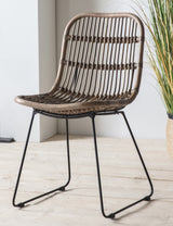 Rattan Natural Dining Chair (Pair) - Natural