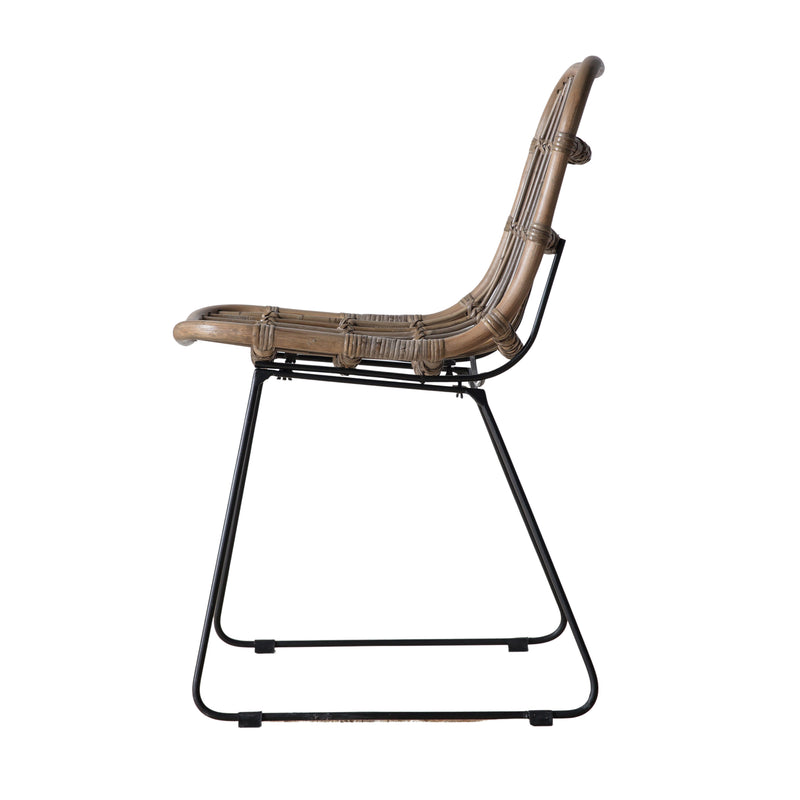 Rattan Natural Dining Chair (Pair) - Natural