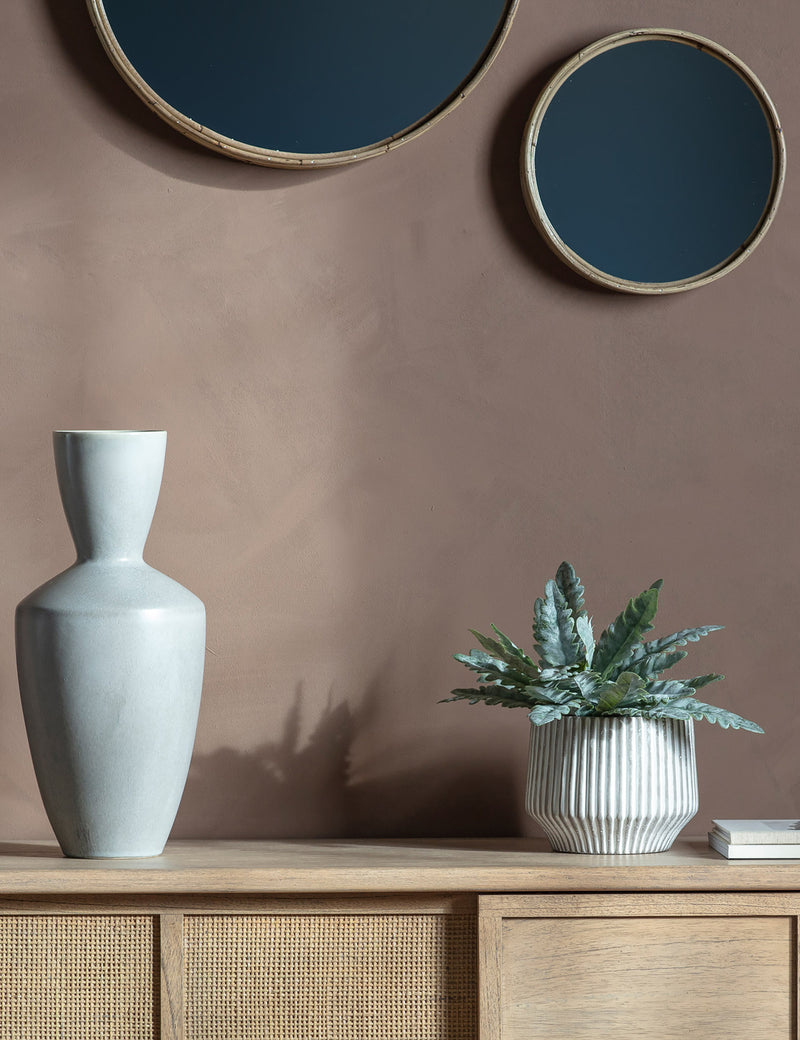 Rattan Round Mirrors (Set of Three)