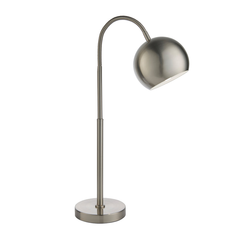 Round Globe Table Lamp - Silver Nickel