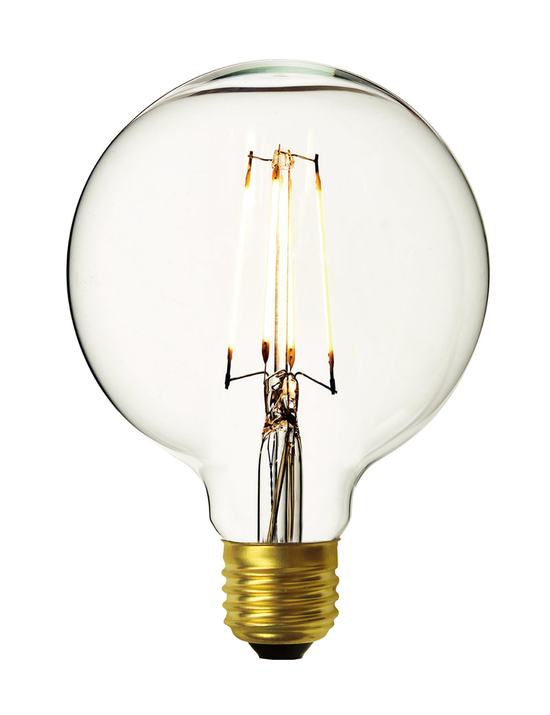 Vintage LED Edison Bulb Old Filament Lamp - 7W E27 Globe G125 - Clear