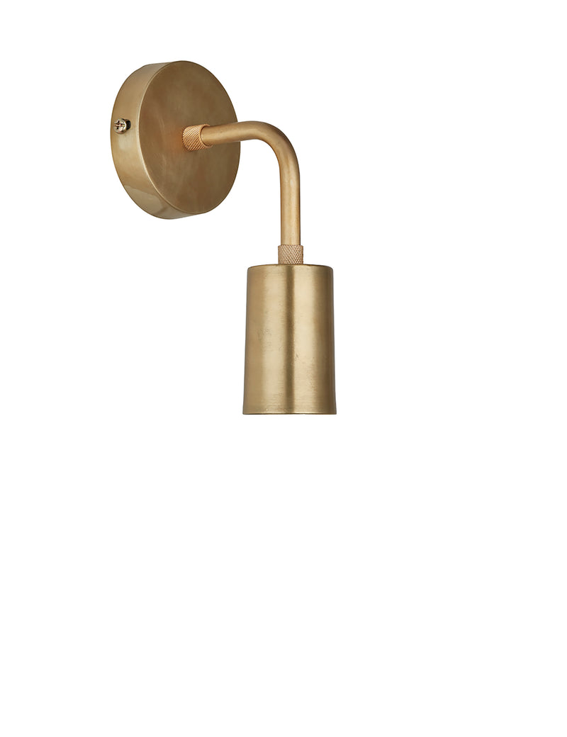 Vintage Sleek Brass Edison Wall Light by Industville – The Den & Now