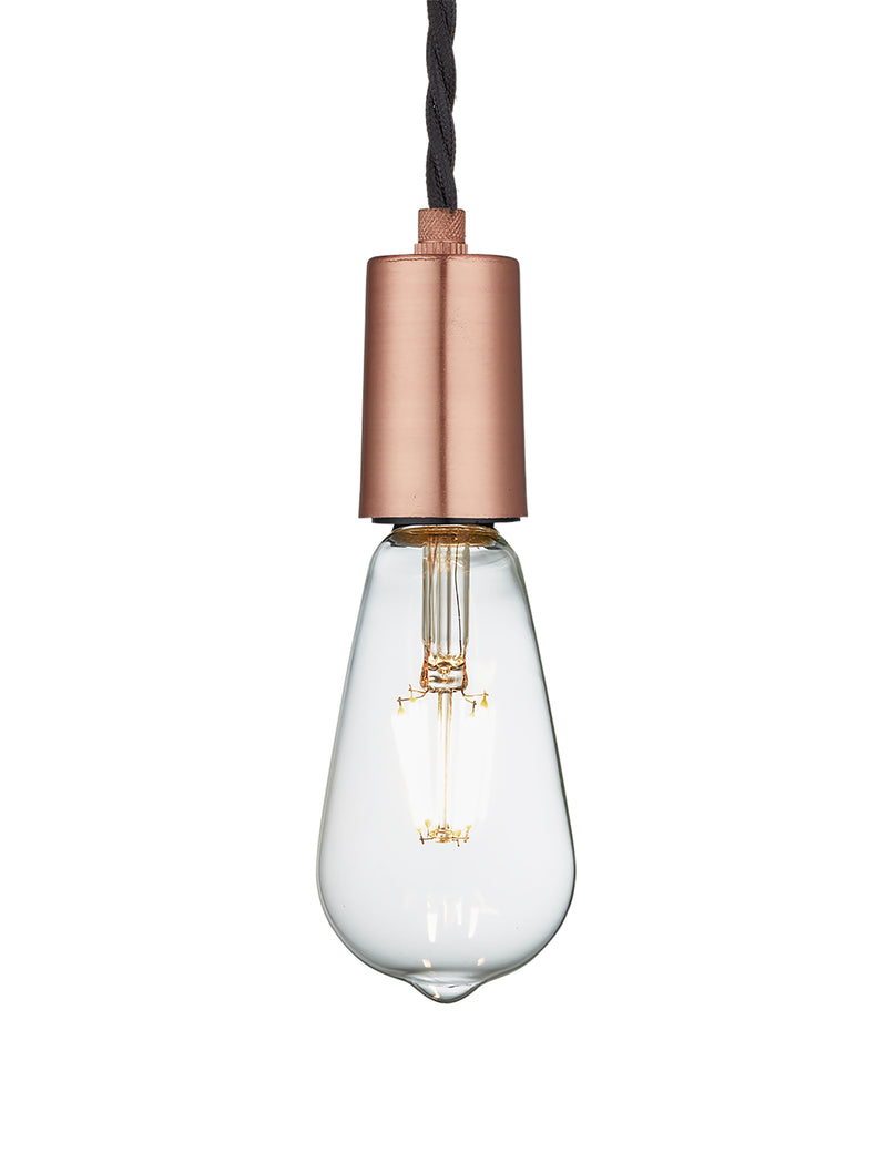 Vintage Sleek Copper Edison Light by Industville